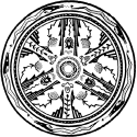 Zuni drawing of a geometric circlular shape